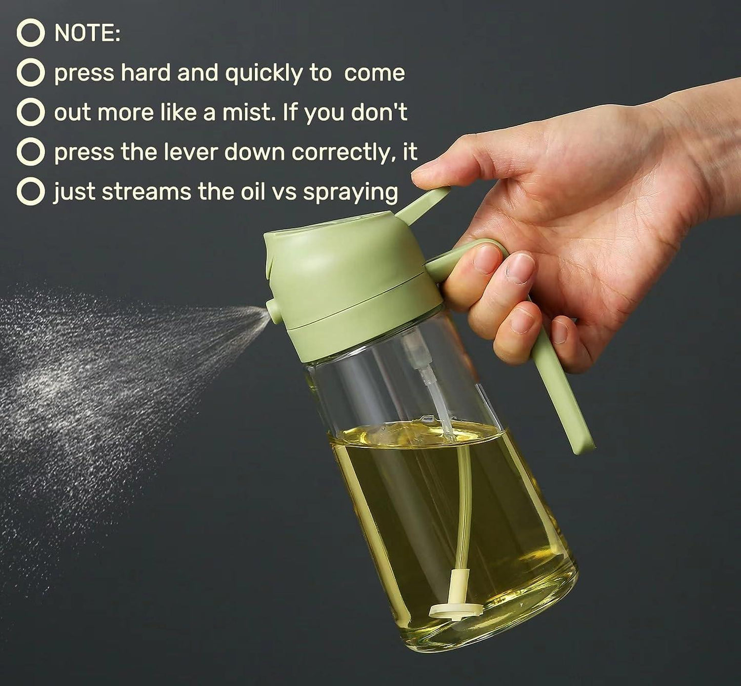 Oil Sprayer & Dispenser Bottle (500ml) |š„FLAT 50% SAVINGš„